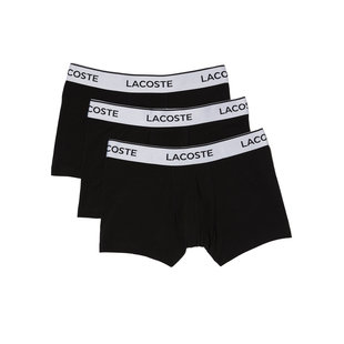 Lacoste Boxershort Heren Met Contrasterende Tailleband 3-pack Zwart