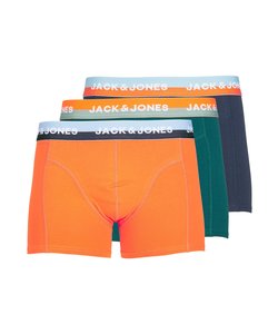 Jack & Jones Solid Boxer Shorts Men Trunks JACALEX 3-Pack Orange