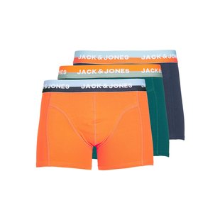 Jack & Jones Solid Boxer Shorts Men Trunks JACALEX 3-Pack Orange