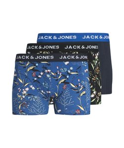 Jack & Jones Effen Boxershorts Heren Trunks JACSMALL FLOWERS Print 3-Pack