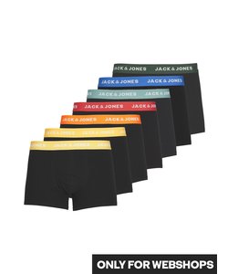 Jack & Jones Zwarte Boxershorts Heren JACVITO Zwart 7-Pack