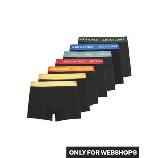 Jack & Jones Boxer Shorts Men JACVITO Solid Black 7-Pack