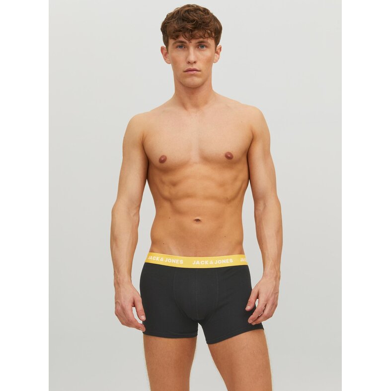 Jack & Jones Jack & Jones Zwarte Boxershorts Heren JACVITO Effen Zwart 7-Pack