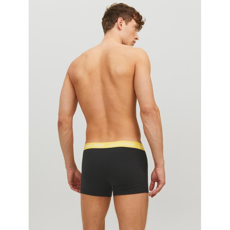 Jack & Jones Jack & Jones Zwarte Boxershorts Heren JACVITO Effen Zwart 7-Pack