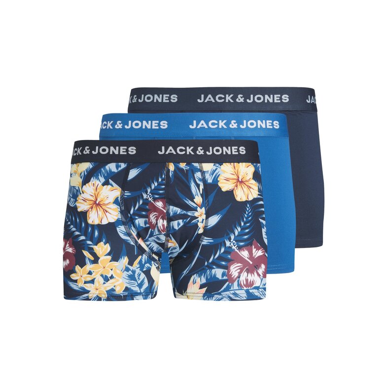 Jack & Jones Jack & Jones Boxershorts Heren Microfiber JACFIESTA Print Sportondergoed  3-Pack
