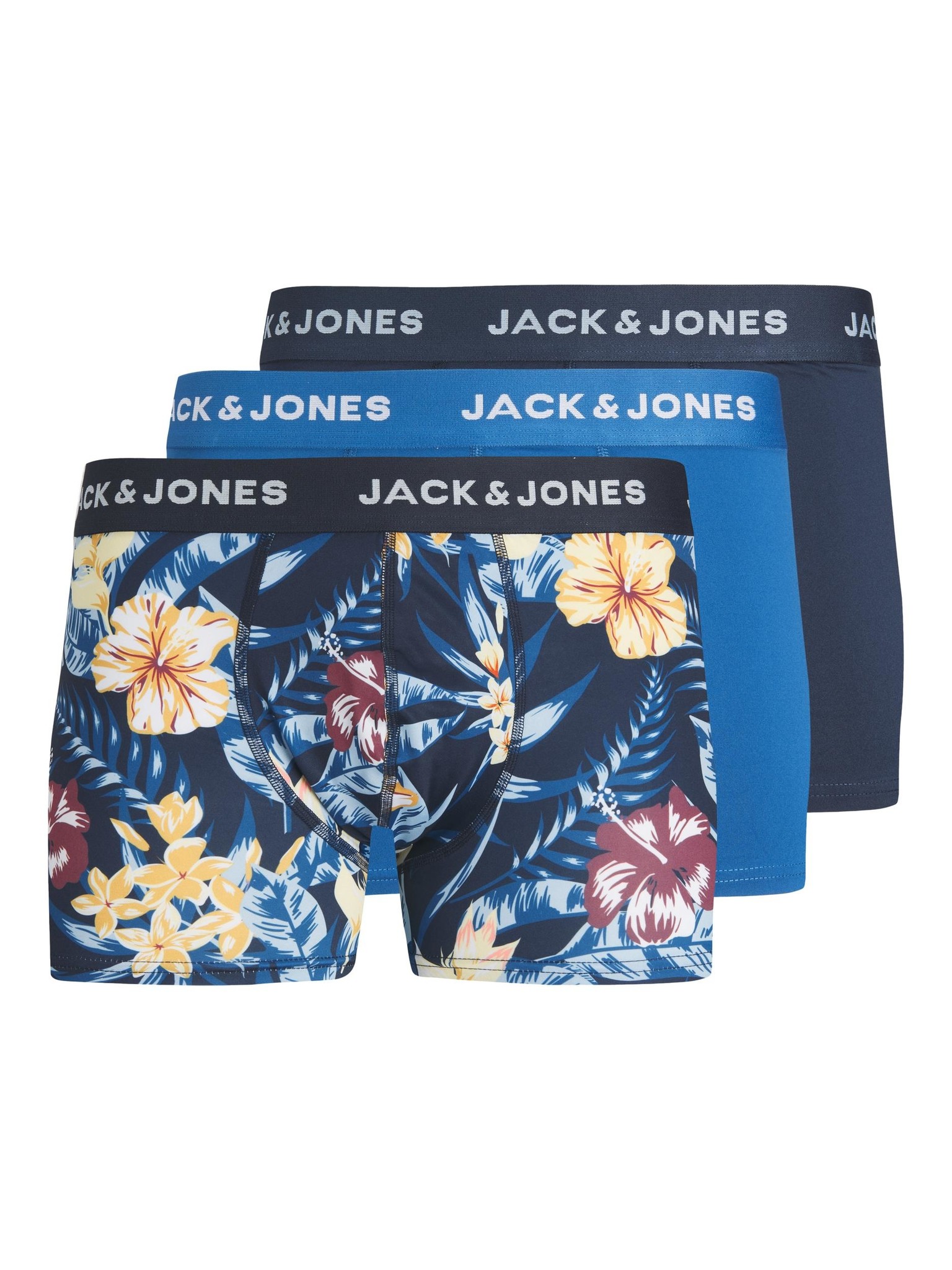 Jack Jones Jack Jones Boxershorts Heren Microfiber JACFIESTA Trunks 3 Pack