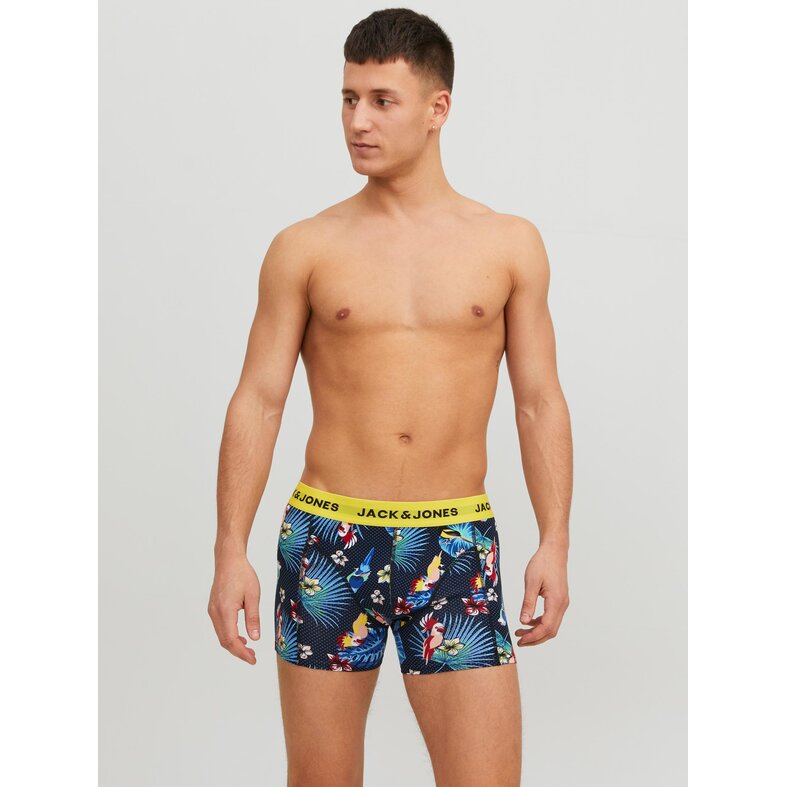 Jack & Jones Jack & Jones Boxershorts Heren Trunks  JACFLOWER BIRD Print 3-Pack