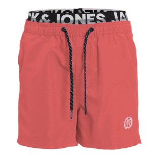 Jack & Jones Junior Zwemshorts Jongens JPSTFIJI Dubbele Waistband Hot Coral