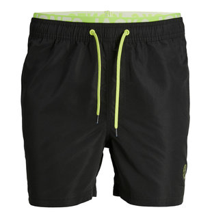 Jack & Jones Junior Zwemshorts Jongens JPSTFIJI Dubbele Waistband Zwart