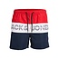 Jack & Jones Junior Jack & Jones Junior Swim Shorts Boys COLORBLOCK Chinese Red