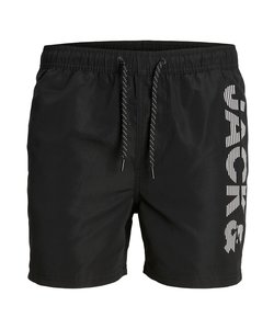 Jack & Jones Junior Zwemshorts Jongens SPICELOGO Zwart