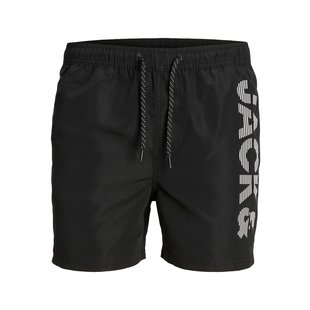 Jack & Jones Junior Zwemshorts Jongens SPICELOGO Zwart