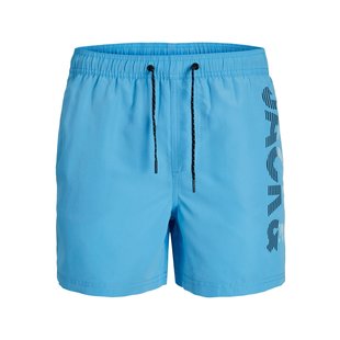 Jack & Jones Junior Zwemshorts Jongens SPICELOGO Lichtblauw