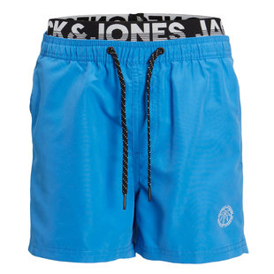 Jack & Jones Plus Size Swim Shorts Men JPSTFIJI Double Waistband Blue