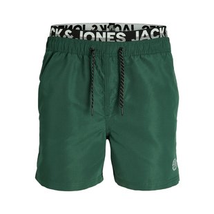 Jack & Jones Plus Size Swim Shorts Men JPSTFIJI Double Waistband Green