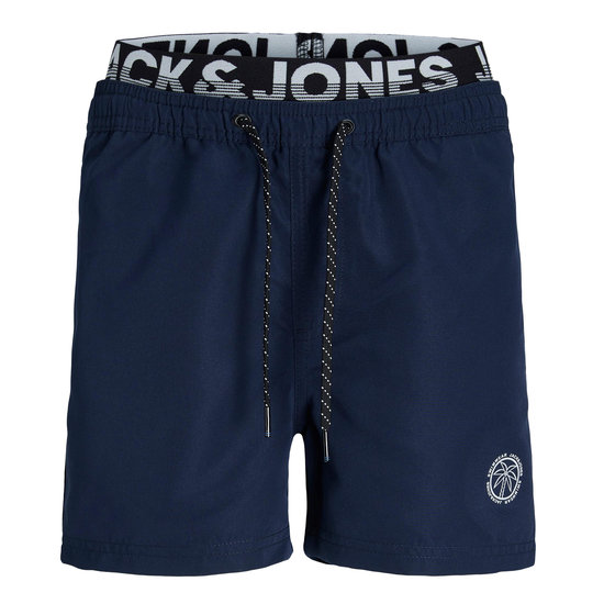 Jack & Jones Jack & Jones Plus Size Zwemshorts Heren JPSTFIJI Dubbele Waistband Navy Blauw