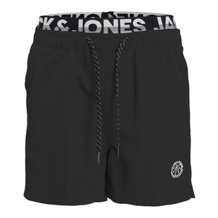 Jack & Jones Plus Size Swim Shorts Men JPSTFIJI Double Waistband Black