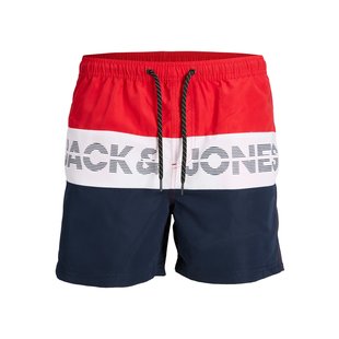 Jack & Jones Plus Size Zwemshorts COLORBLOCK Chinese Red