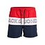 Jack & Jones Jack & Jones Plus Size Zwemshorts Jongens COLORBLOCK Chinese Red