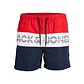 Jack & Jones Jack & Jones Plus Size Swim Shorts COLORBLOCK Chinese Red