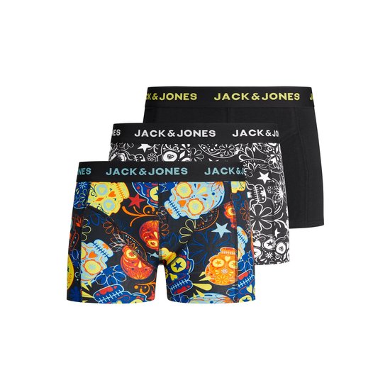 Jack & Jones Junior Jack & Jones Junior Boxershorts Jongens JACSUGAR Print 3-Pack Schedel Art