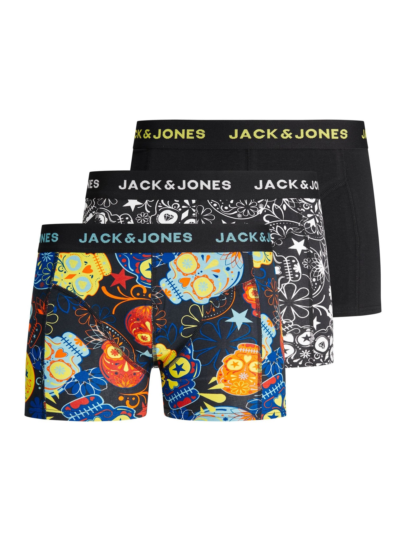 Jack Jones Junior Jack Jones Junior Boxershorts Jongens JACSUGAR Print 3 Pack