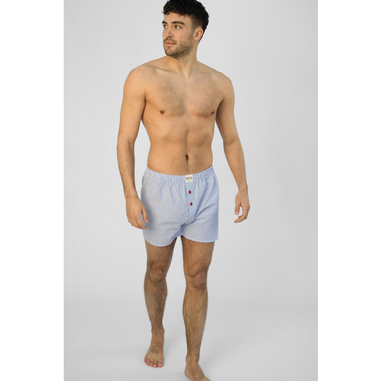 Phil & Co Phil & Co 2-Pack Wide Boxer Shorts Men PH-159 Checkered + Striped