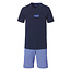 Phil & Co Phil & Co Shortama Men's Pajama Set Cotton Blue