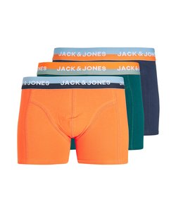 Jack & Jones Junior Boxershorts Jongens JACALEX 3-Pack Oranje