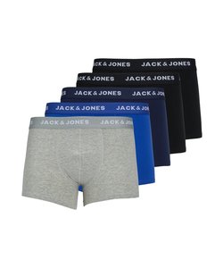 Jack & Jones Effen Boxershorts Heren Trunks JACBASIC 5-Pack