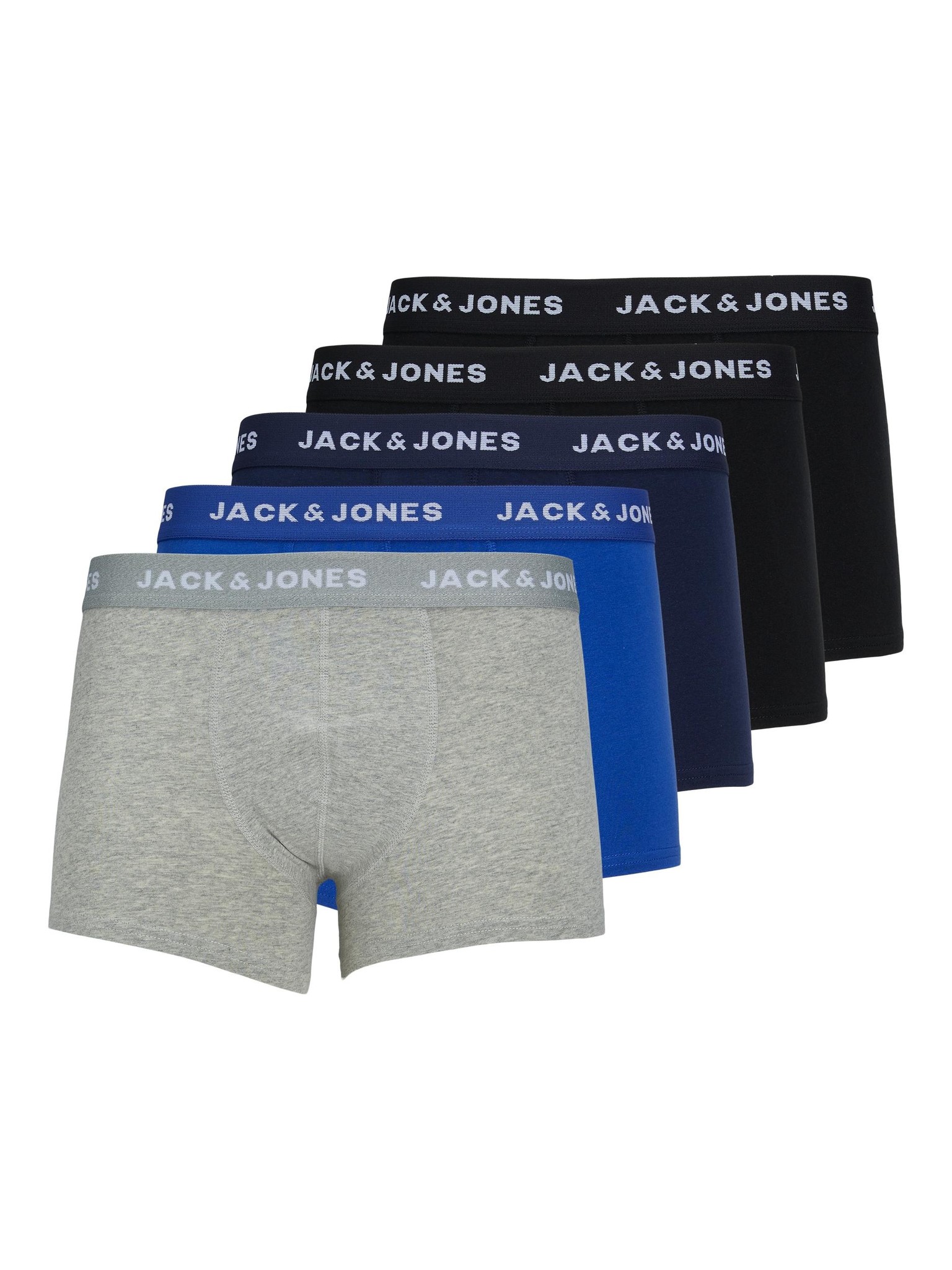 Jack Jones Jack Jones Effen Boxershorts Heren Trunks JACBASIC 5 Pack