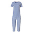By Louise By Louise Women's Capri Short Pajama Set Blue 3/4