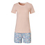 By Louise By Louise Ladies Short Pajama Sets Shortama + Top Soft Orange Flower