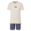 Phil & Co Phil & Co Shortama Men's Pajama Set Cotton Ecru