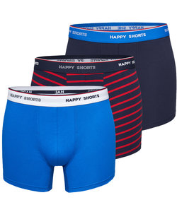 Happy Shorts 3-Pack Boxershorts Heren Maritim Gestreept
