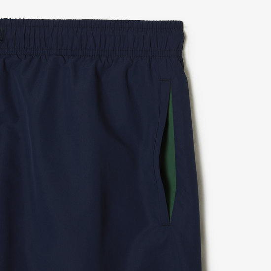 Lacoste Lacoste Zwemshort Heren Navy Blauw - Zwembroek