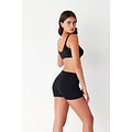 Cotonella Cotonella Ladies Boxer Shorts Cotton Black 2-Pack