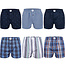 MG-1 MG-1 Wide Boxer Shorts Men Woven Cotton Multipack 6-Pack
