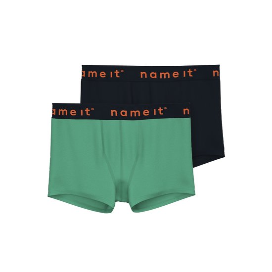 Name It Name It Jongens Boxershorts Jersey NKMBOXER 2-Pack Groen / Zwart