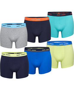 Happy Shorts Boxer Shorts Men Multipack 6-Pack NEON