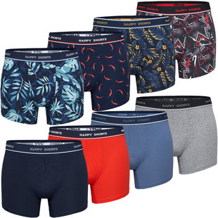 Happy Shorts Boxershorts Men With Print 8-Pack