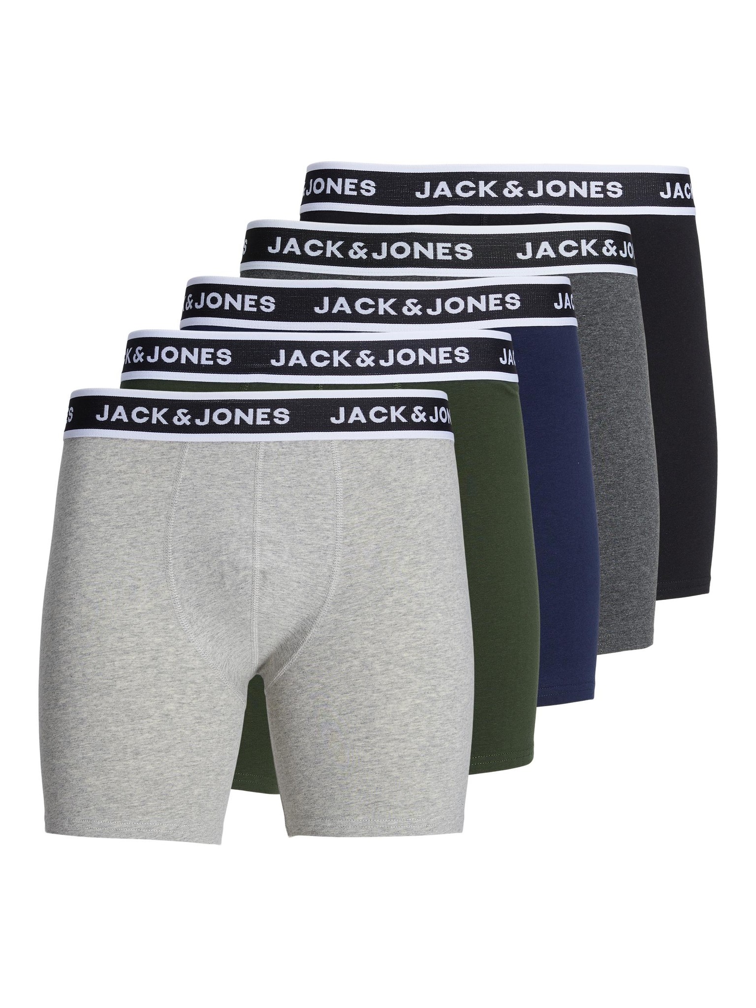 Jack Jones Jack Jones Heren Boxershort Lange Pijp JACBOXER Boxer Briefs 5 Pack