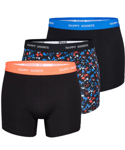 Happy Shorts 3-Pack Boxershorts Heren D908 Neon Colour Splashes