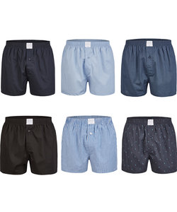 MG-1 Wijde Boxershorts Heren 6-Pack D929 Multipack