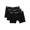 Lacoste Men’s Long Stretch Cotton Boxer Brief 3-Pack Black