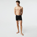 Lacoste Men’s Long Stretch Cotton Boxer Brief 3-Pack Black