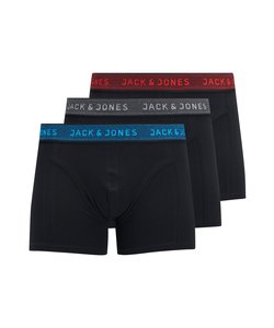 Jack & Jones Junior Zwarte Boxershorts Jongens JACWAISTBAND 3-Pack