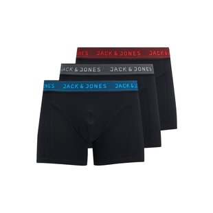 Jack & Jones Junior Zwarte Boxershorts Jongens JACWAISTBAND 3-Pack