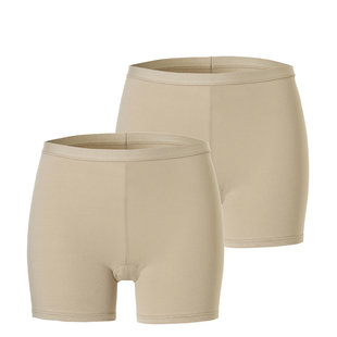 Cotonella Dames Boxershort Katoen Beige 2-Pack