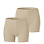 Cotonella Cotonella Ladies Boxer Shorts Cotton Beige 2-Pack